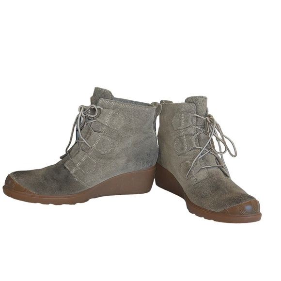 Sorel Toronto Oiled suede leather Waterproof Lace-up Wedge Boot. Size 9.5 GUC - Picture 4 of 14
